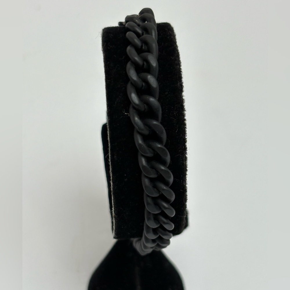 Set of 3 Black Chain and Bead Bracelets - Picture 3 of 6